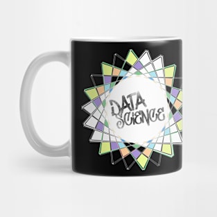 Data Science Graffiti | Abstract Geometric Street Art White Mug